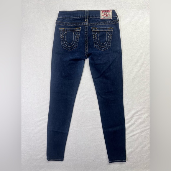 True Religion Casey Stadium Skinny Jeans Womens 27 Waist Stretch Cute 1720 - Picture 10 of 12